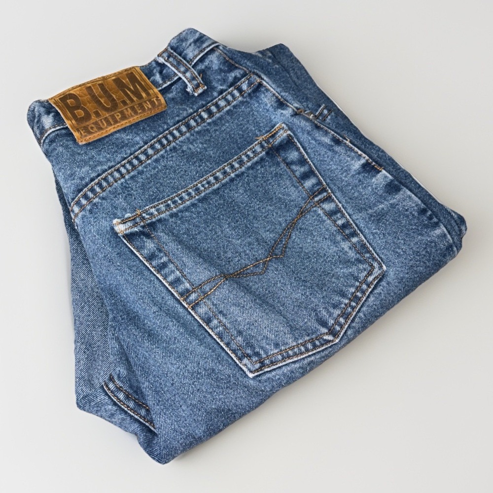 Bum Equipment Jeans Womens 13 Blue Vintage 90s High Waist  Juniors‎ 100% Cotton